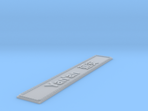 Nameplate Yan'an 延安 (10 cm) in Clear Ultra Fine Detail Plastic