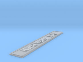 Nameplate Kwei Yang 貴陽 (10 cm) in Clear Ultra Fine Detail Plastic