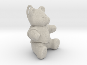 Teddy bear pendant  in Natural Sandstone