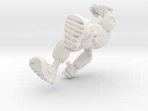 Robot Punch in White Natural Versatile Plastic