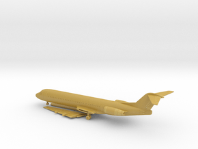 Fokker 100 in Tan Fine Detail Plastic: 1:400