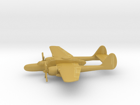 Northrop P-61 (w/o landing gears) in Tan Fine Detail Plastic: 1:350