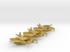 Heinkel He 162D Salamander in Tan Fine Detail Plastic: 1:350
