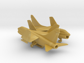 Vought LTV A-7E (folded wings) in Tan Fine Detail Plastic: 1:350
