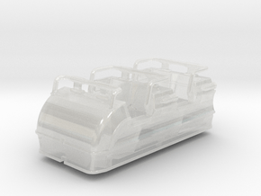 Space themed rollercoaster car in Clear Ultra Fine Detail Plastic: 1:87 - HO