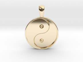 Yin Yang Pendant in 14K Yellow Gold