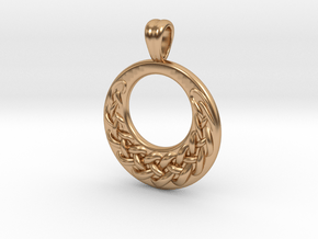 A celtic moon in Polished Bronze