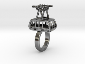 The New (2010) Roosevelt Island Tram Ring in Polished Silver