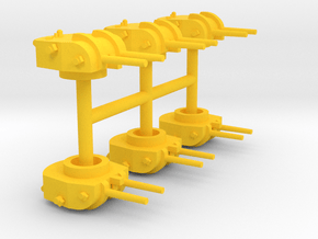 1/700 6''/47 Twin Mount (6x) in Yellow Smooth Versatile Plastic