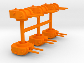 1/700 6''/47 Twin Mount (6x) in Orange Smooth Versatile Plastic