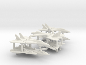 F-14D Super Tomcat (Clean, Wings In) in White Natural Versatile Plastic: 1:700