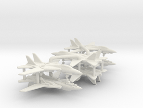 F-14D Super Tomcat (Clean, Wings Out) in White Natural Versatile Plastic: 1:700