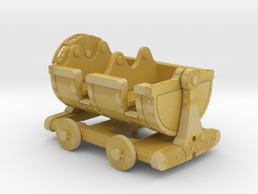 mine rollercoaster car in Tan Fine Detail Plastic: 1:87 - HO