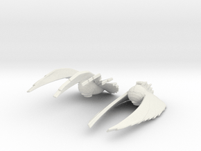 Klingon 'Beacon of Kahless' 1/2500 Attack Wing in White Natural Versatile Plastic