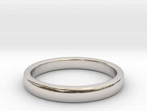 Masculine Band All sizes, Multisize in Rhodium Plated Brass: 4.5 / 47.75