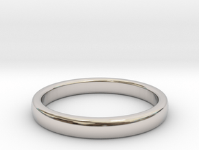 Masculine Band All sizes, Multisize in Rhodium Plated Brass: 5.5 / 50.25