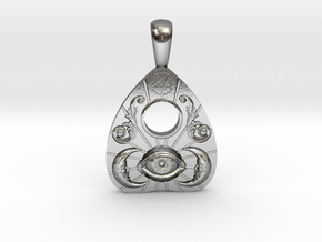 Planchette Pendant in Polished Silver