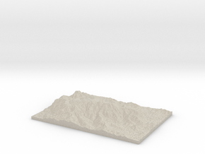 Model of Throckmorton Trail in Natural Sandstone