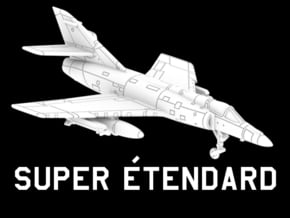 Super Étendard in White Natural Versatile Plastic: 1:220 - Z