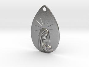 Constantine Medal #1 Mary and Child in Natural Silver