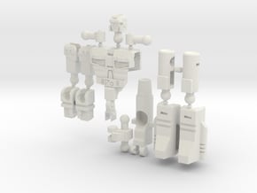 "Dustup" Gunslinger figure  in White Natural Versatile Plastic