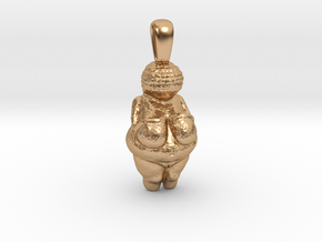 Venus of Willendorf Pendant in Polished Bronze