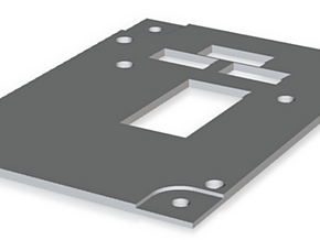 F22 Landing Gear Panel in Basic Nylon Plastic