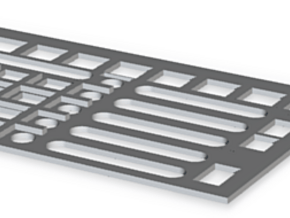 F22 HUD Control Plate in Basic Nylon Plastic