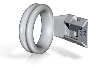 Q4e double ring L 35.0mm in Basic Nylon Plastic