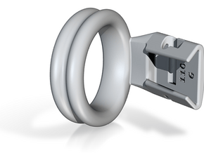 Q4e double ring 35.0mm in Basic Nylon Plastic: Small