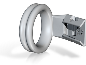 Q4e double ring L 36.6mm in Basic Nylon Plastic