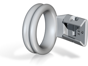 Q4e double ring 36.6mm in Basic Nylon Plastic: Small
