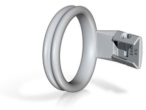 Q4e double ring XL 57.3mm in Basic Nylon Plastic