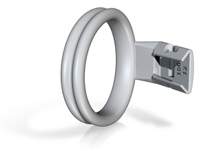 Q4e double ring L 57.3mm in Basic Nylon Plastic