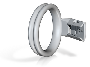 Q4e double ring 57.3mm in Basic Nylon Plastic: Small
