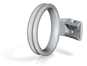 Q4e double ring M 58.9mm in Basic Nylon Plastic