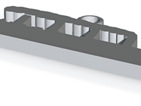 Titanic Pendant: Hull Silhouette in Basic Nylon Plastic