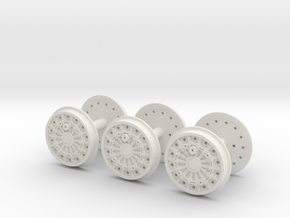 00 Scale Derwent Plug Wheels in Basic Nylon Plastic