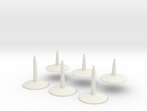 Flying Stands (6) in Basic Nylon Plastic