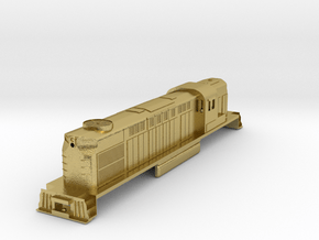 Z Scale ALCO RSD-7 Shell in Natural Brass