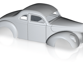 1/24 1940 Ford Coupe 2 Inch Chop in Basic Nylon Plastic