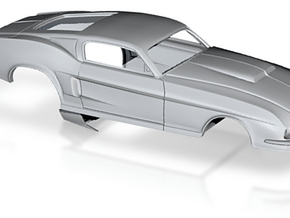 1/32 67 Pro Mod Mustang GT Stock Scoop in Basic Nylon Plastic
