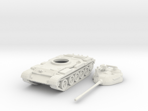 1/100 scale T-55 tank (low detail) in Basic Nylon Plastic