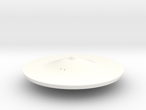 650 Dreadnought saucer part in White Smooth Versatile Plastic