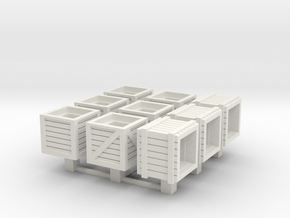 HO/OO Crate Assortment set of 12 in Basic Nylon Plastic