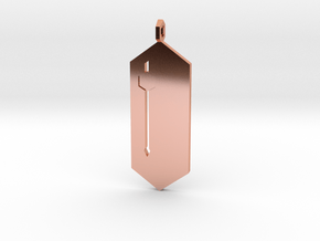 Identification Card 04 in Polished Copper