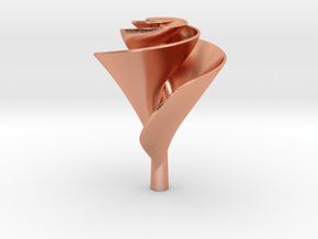 Clockwise Lily Shape Impeller in Natural Copper