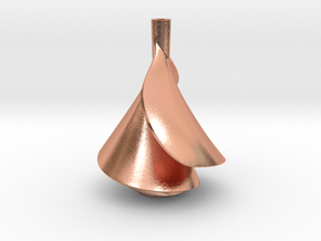 Small Lily Shape Water Vortex Spiral Impeller in Natural Copper