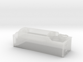 N Gauge 3500 Gallon Tender Body (N Class Chassis) in Clear Ultra Fine Detail Plastic