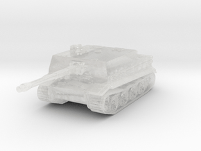Jagdtiger I Casemate 1/120 in Clear Ultra Fine Detail Plastic